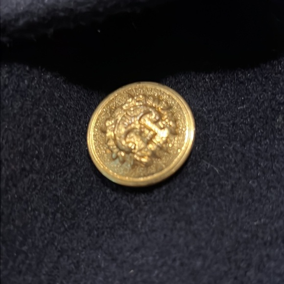 Talbots Vintage Womens Wool Blend NavyBlue Lined Pea Coat Size 8 - Picture 11 of 11